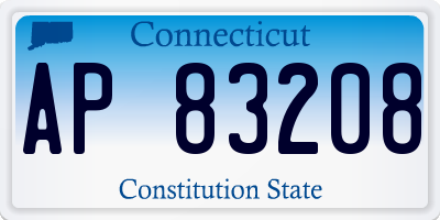 CT license plate AP83208