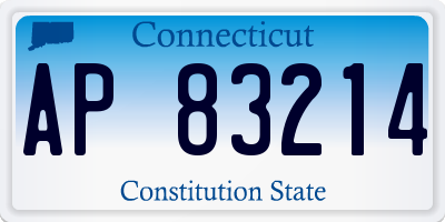 CT license plate AP83214