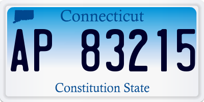 CT license plate AP83215