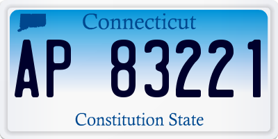 CT license plate AP83221