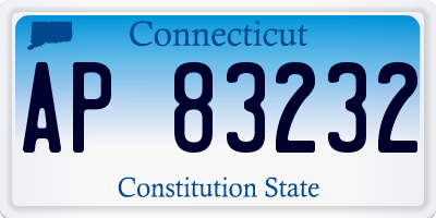 CT license plate AP83232