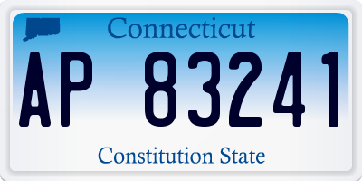 CT license plate AP83241