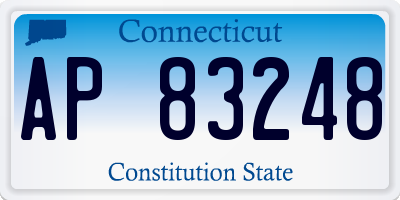 CT license plate AP83248