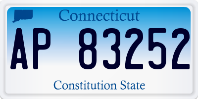 CT license plate AP83252