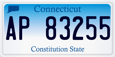 CT license plate AP83255