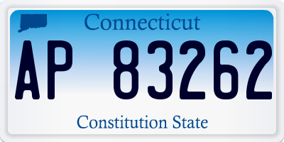 CT license plate AP83262