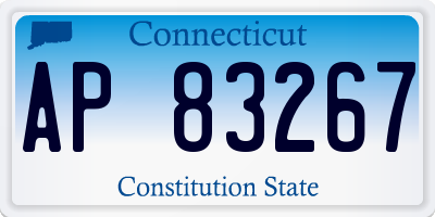 CT license plate AP83267