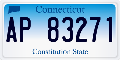 CT license plate AP83271