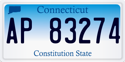 CT license plate AP83274