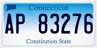 CT license plate AP83276