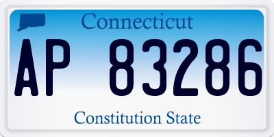 CT license plate AP83286