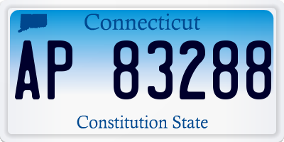 CT license plate AP83288