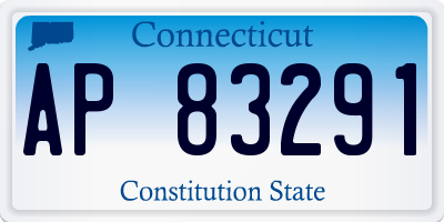 CT license plate AP83291
