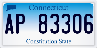 CT license plate AP83306
