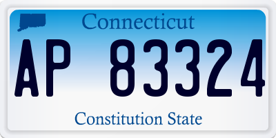 CT license plate AP83324