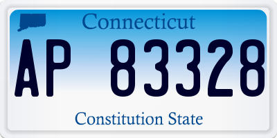 CT license plate AP83328
