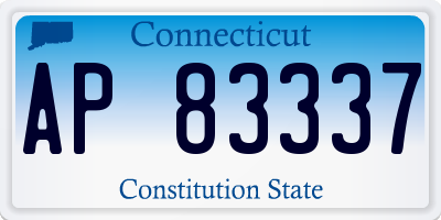 CT license plate AP83337