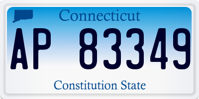 CT license plate AP83349
