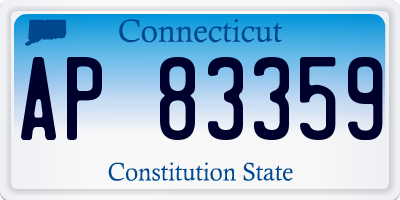 CT license plate AP83359