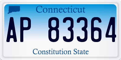 CT license plate AP83364