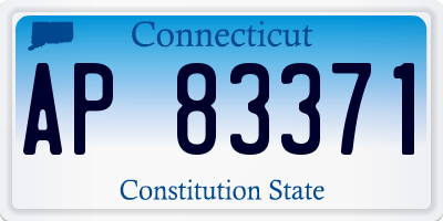 CT license plate AP83371
