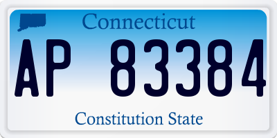 CT license plate AP83384