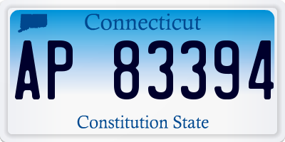CT license plate AP83394