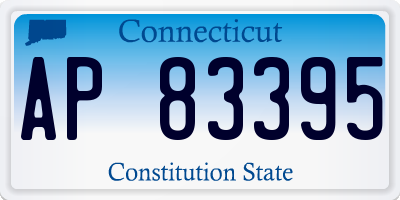 CT license plate AP83395