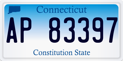 CT license plate AP83397