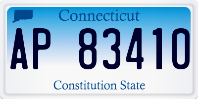 CT license plate AP83410
