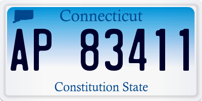 CT license plate AP83411