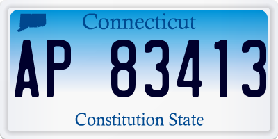 CT license plate AP83413