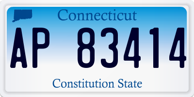 CT license plate AP83414