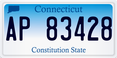 CT license plate AP83428