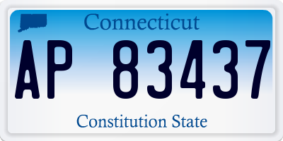 CT license plate AP83437