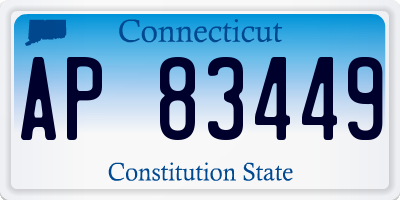 CT license plate AP83449