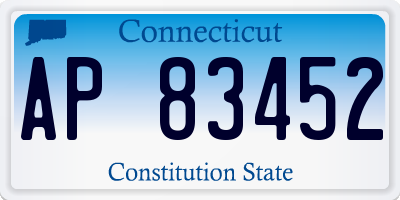 CT license plate AP83452