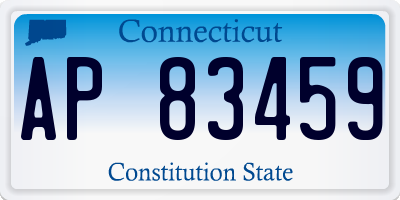 CT license plate AP83459