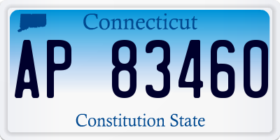 CT license plate AP83460