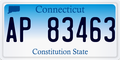 CT license plate AP83463