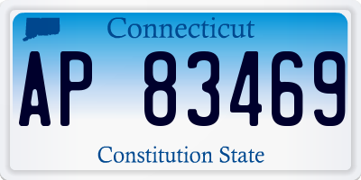 CT license plate AP83469