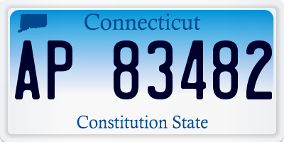 CT license plate AP83482