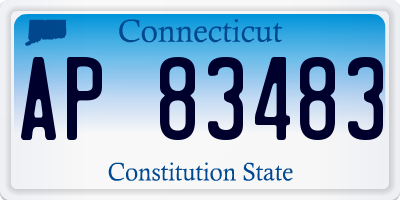 CT license plate AP83483