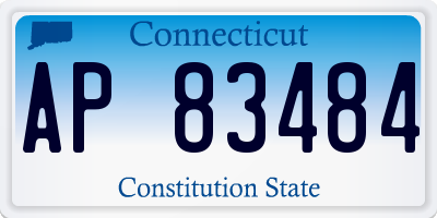 CT license plate AP83484