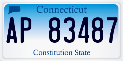 CT license plate AP83487