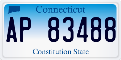 CT license plate AP83488