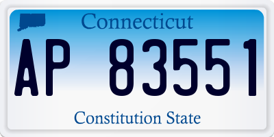 CT license plate AP83551