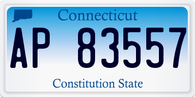 CT license plate AP83557