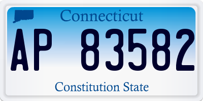 CT license plate AP83582
