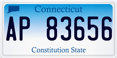 CT license plate AP83656